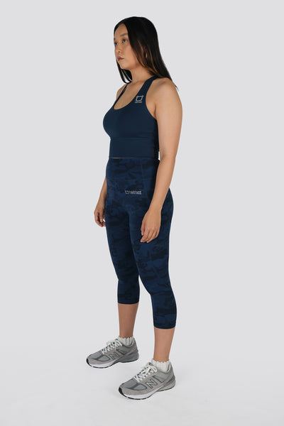 Combat Camo 7/8 Highwaisted Leggings - Aegean Blue – TwoTags