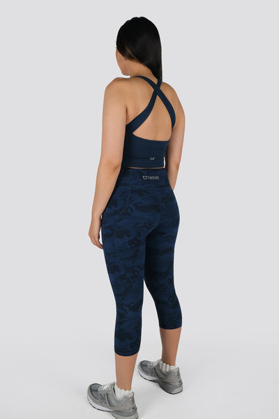 Combat Camo 7/8 Highwaisted Leggings - Aegean Blue – TwoTags